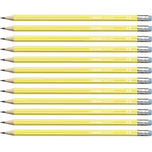 Graphite pencil Stabilo 160 HB, hexagonal yellow, 2.2 mm lead, pack of 12