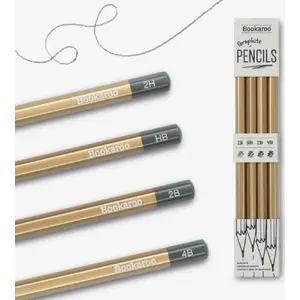 Piórnik Teka Bookaroo Ołówki set of 4 – TEKA 547411 gold pencil caps
