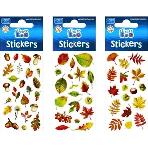 Uzlīmju komplekts TEKA STICKER BOO Jesień 2 mix — dekoratīvās sezonas uzlīmes