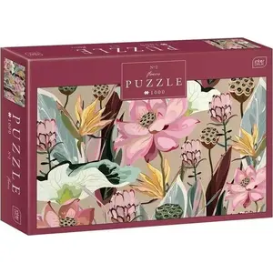 Пазл 1000 элементов INTERDRUK Puzzle 1000el Flowers 2 — флоральный рисунок, картонные элементы