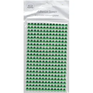 DP Craft pašlīmējošas krelles 6 mm gaiši zaļas GRKR-056