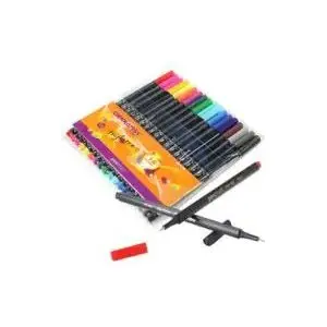 Penword fine liner set, 18 colors, triangular grip, model WIKR-916019