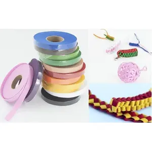 Felt Ribbon 1 cm x 6 m, Mona, orange — pack of 13
