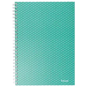 Esselte Colour'Breeze A5 klade, zaļa, cietais vāks, rūtiņās, 80 lapas, 80 g/m²