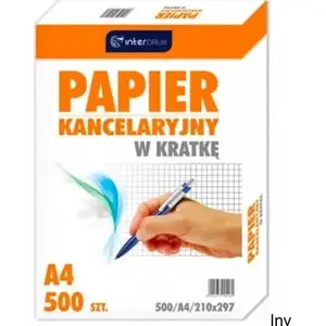 Канцелярская бумага INTERDRUK A4 в клетку 500 листов (модель 332860)