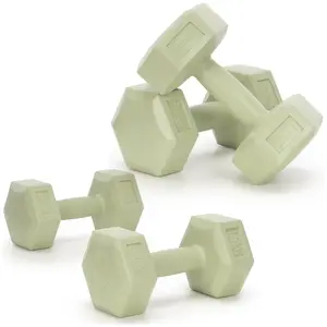 Dumbbells Springos ACT0157, set 2 x 1.5 kg (total 3 kg), PP outer, bituminous filling, grip Ø 3.2 cm
