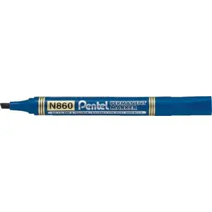 Перманентный маркер No name модель 42K054C синий, скошенный наконечник