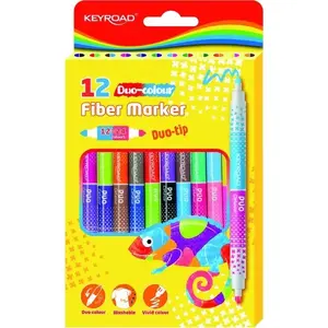 Двусторонние маркеры PBS Connect Flamastry duo — набор 12 шт. (24 цвета)