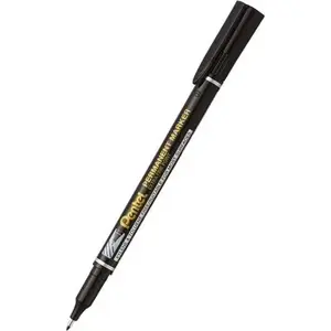 Маркер Pentel NF450 черный круглый наконечник 0,6–1,0 мм — перманентный маркер для CD/DVD и поверхностей