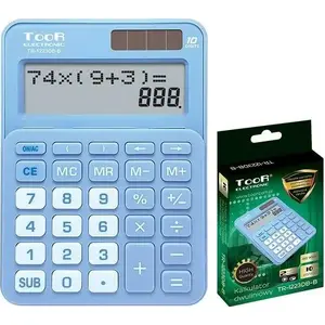 Divrindu kalkulators Toor Electronic TR-1223DB-B — 10 ciparu galda kalkulators