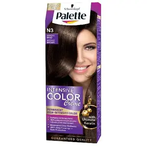 Крем-краска для волос Palette Intensive Color Creme N3 Средний коричневый – стойкая краска