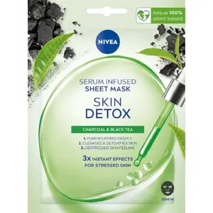 Šķiedras maska Nivea NIVEA SKIN DETOX ar detoksificējošu serumu