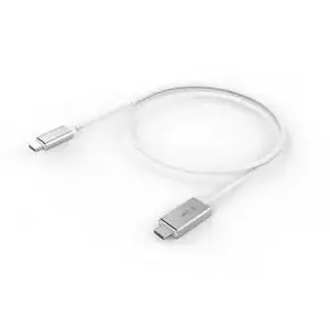USB-C uz USB-C kabelis LMP 17216 — 1.8 m, sudrabots