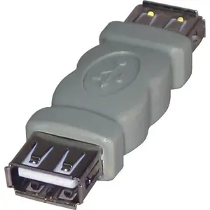 Adapteris USB Logo 68041 — USB A (2.0) ligzda uz USB A (2.0) ligzdu, 0 m, pelēks