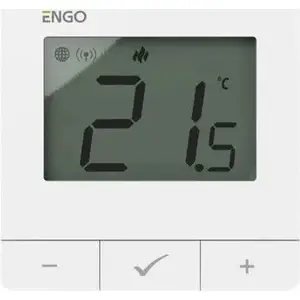 Накладной регулятор температуры Engo T9E25-230W ZigBee/868MHz, 230В, белый