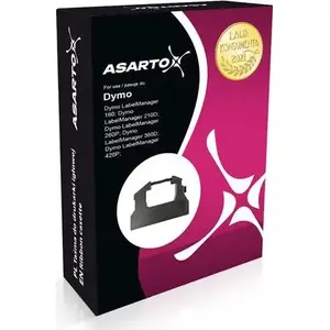 Etiķešu lente Asarto для DYMO D9/7 melna uz dzeltena, saderīga S0720730, 9 mm x 7 m
