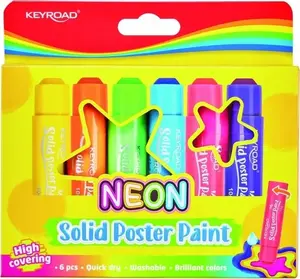 Plakātu krāsu zīmuļi PBS Connect KEYROAD neona komplekts 6 krāsas × 10 g
