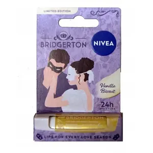 Lūpu balzams Nivea Bridgerton Edition Vanilla Biscuit 4,8 g