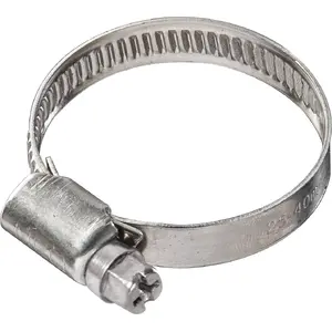 Skavas uzmava Topex 37D513, skrūvveida (worm) Ø90–110 mm, nerūsējošais tērauds W2