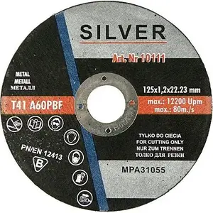 Cutting Disc for Metal Silver 125 x 1.2 x 22.2 mm EX10111