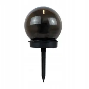 Solar garden light Volteno VO2837 — plastic globe 10 cm, solar-powered outdoor lamp