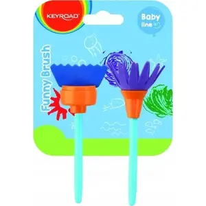 Кисти для творчества Keyroad funny brush — Keyroad, 2 шт. с петлей для подвеса