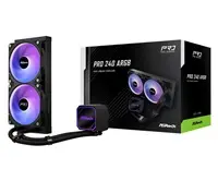 CPU Cooler ASROCK Pro 240 ARGB Black — 240mm liquid AIO, ARGB lighting, black finish