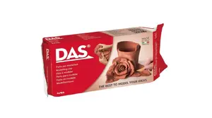 Modeling clay DAS F387100 — 500 g terracotta modeling compound for adults