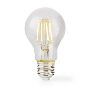 Nedis LBFE27A602 LED Spuldze E27 7W 806 lm Silti balta 2700 K