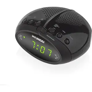 Radio modinātājs HYUNDAI RAC213B — FM radio, digitālais displejs, modinātājs, snooze