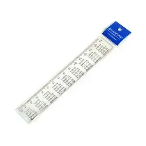 Линейка STARPAK 15 см с таблицей умножения модель 163096