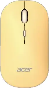 Мышь Acer AMR130 амбидекстрная RF Wireless + Bluetooth 1600 DPI, 4 кнопки, жёлтая