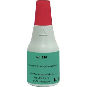 Zīmogu tinte Noris NO210CA 25 ml melna — priekš metāla zīmogiem