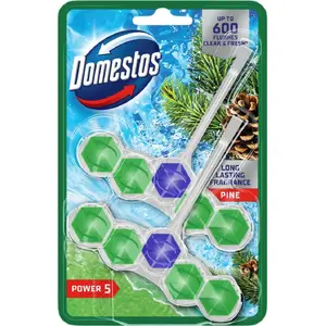 Освежитель для унитаза Domestos Power 5 50 г Pine — 2 шт.