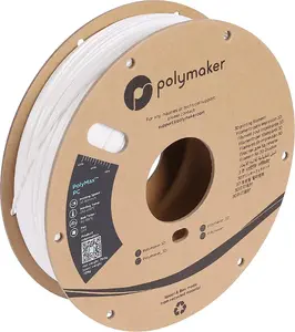 Polmask PC02006 polikarbonāta (PC) 3D drukas materiāls — balts, 1.75 mm, 3 kg