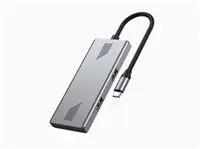 Gembird UHB-CM-U310-A2C2-01 4-portu USB Type-C centrmezgls USB 3.2 Gen 2 Sudraba