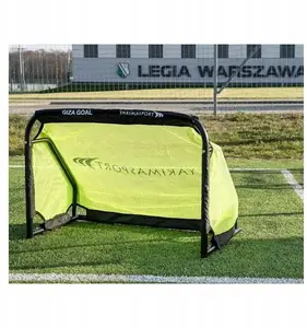 YakimaSport futbola vārti GIZA 1,2 m x 0,8 m — pārnēsājami treniņu vārti, dzelteni