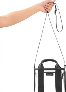 Plecu soma Case-Mate Micro Tote Bag — ūdensnecaurlaidīga, Midnight Black/Clear