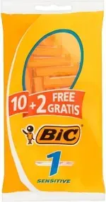 Станки для бритья BIC PRO 1 Sensitive одноразовые, упаковка 10+2, для чувствительной кожи