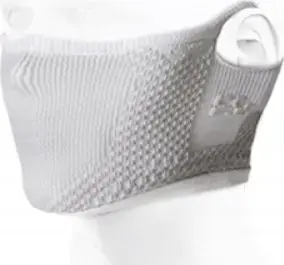 Anti-smog mask Naroo F5s — reusable protective face mask, white