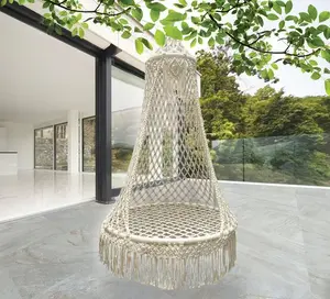 Hanging Woven Nest Hammock Chair Carruzzo HK4 — braided egg-style hanging chair, single-seat