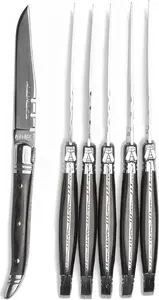 Steak Knives ProfiCook Laguiole Heritage set of 6, black handles