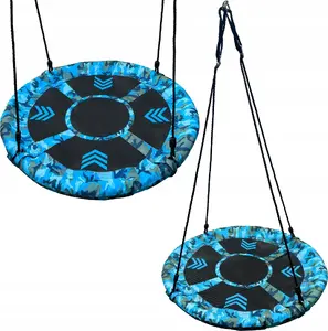 Hammock Swing Carruzzo HS5 — 100 cm Blue Camouflage Nest-Style Seat