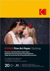 Foto papīrs Kodak Fine Art Etching A4 210×297 mm 20 loksnes SB9724