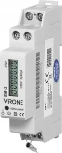 Vienfāzes elektroenerģijas skaitītājs Virone EM-2