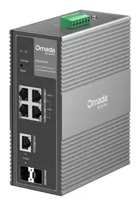 Pārvaldāms Gigabit PoE slēdzis TP-Link Omada IES206GPP — 4 x RJ-45 10/100/1000, PoE (802.3af/at/bt), 12 Gbit/s, 8000 MAC, 12–57 V, melns