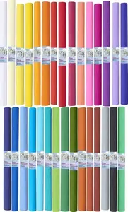 Rievotā papīra ruļļis TOP-2000 Creatino 50 x 200 cm — gofrētais papīrs, gaiši zils