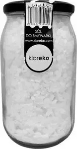 Dishwasher Salt Klareko 1 kg jar, coarse-grain water softening salt