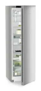 Brīvi stāvošs ledusskapis Liebherr SRBsfc 5220 Plus BioFresh — 382 L, LED displejs, BioFresh, labā eņģe, sudraba
