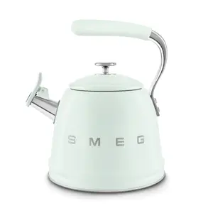 Smeg 50's Style WKF01PG Traditional Whistling Kettle Pastel Green 2.3 L
